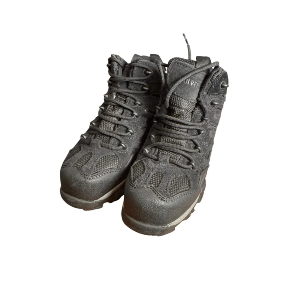 Women's Wolverine Wilderness Mid Hiker Boots US 6 Black Grey New waterproof - Picture 2 of 7
